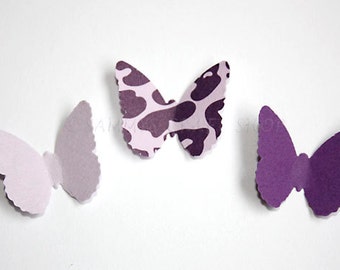 Purple Butterfly Confetti, Butterfly Birthday Party Supplies,  Lavender Die Cut Butterflies, Party Decor Butterfly Kisses Baby Shower 100 CT