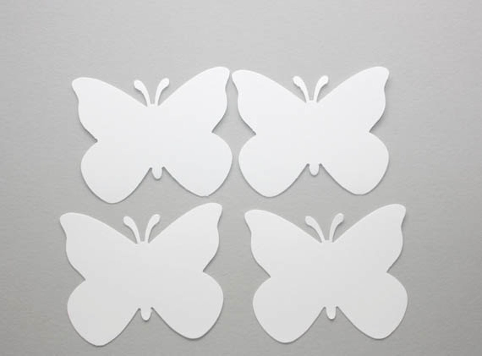 50 White Butterfly Die Cuts Paper Butterflies Confetti - Etsy