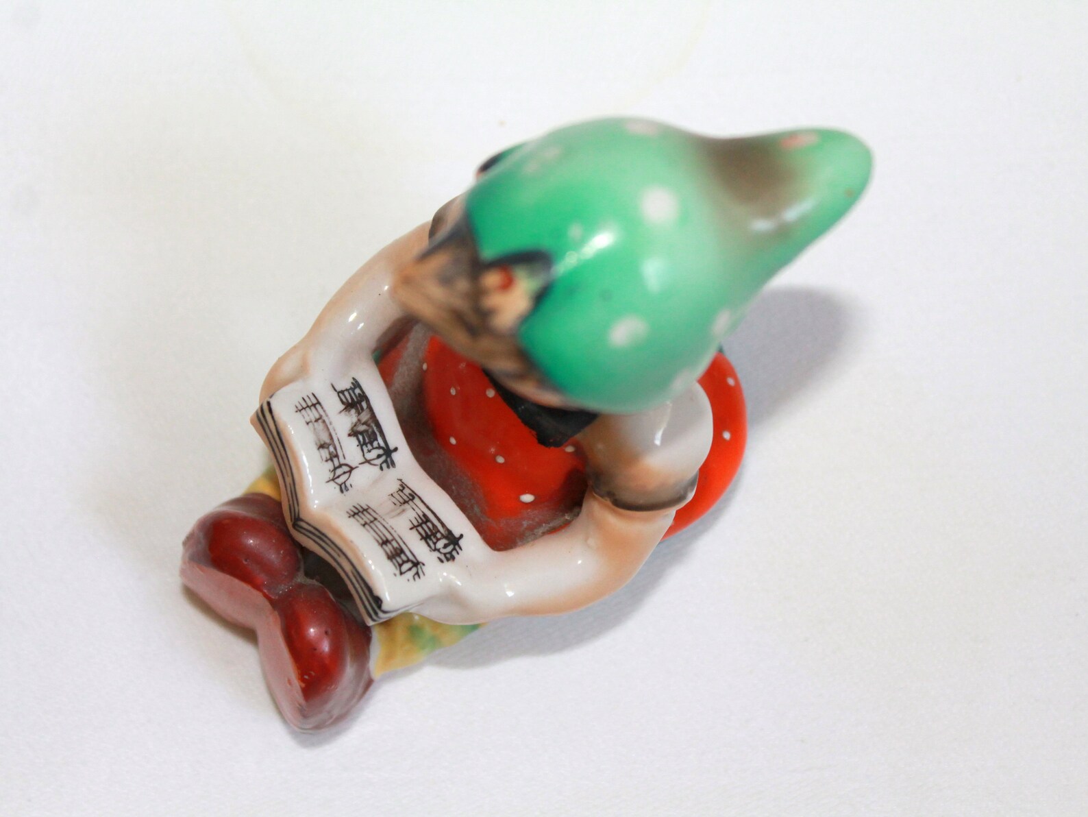 Vintage German Girl Figurine Hummel Style Hand Painted Etsy