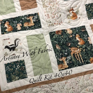 Quilt KIT--Little Fawn and Friends--40x40