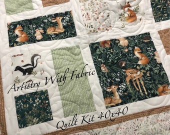 Quilt KIT--Little Fawn and Friends--40x40