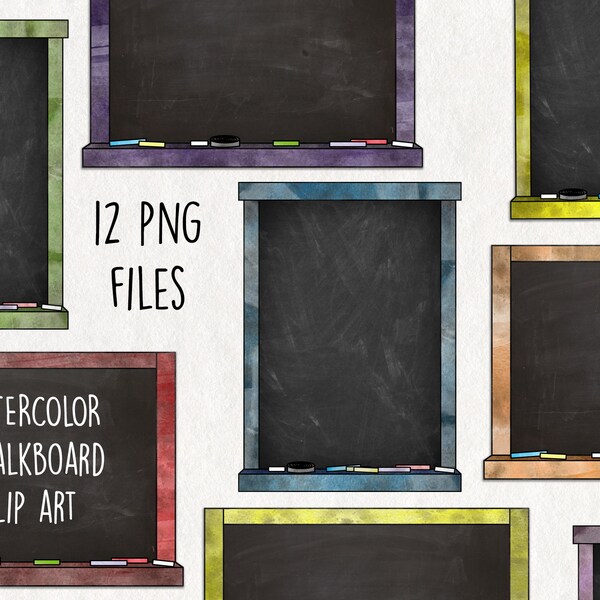 Clipart Chalkboard Etsy