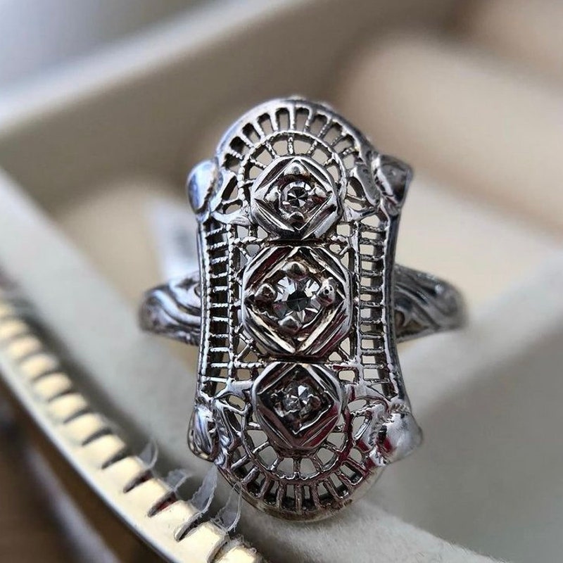 Diamond Shield Ring main image 1