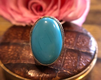 Sterling Silver Turquoise Gemstone Ring