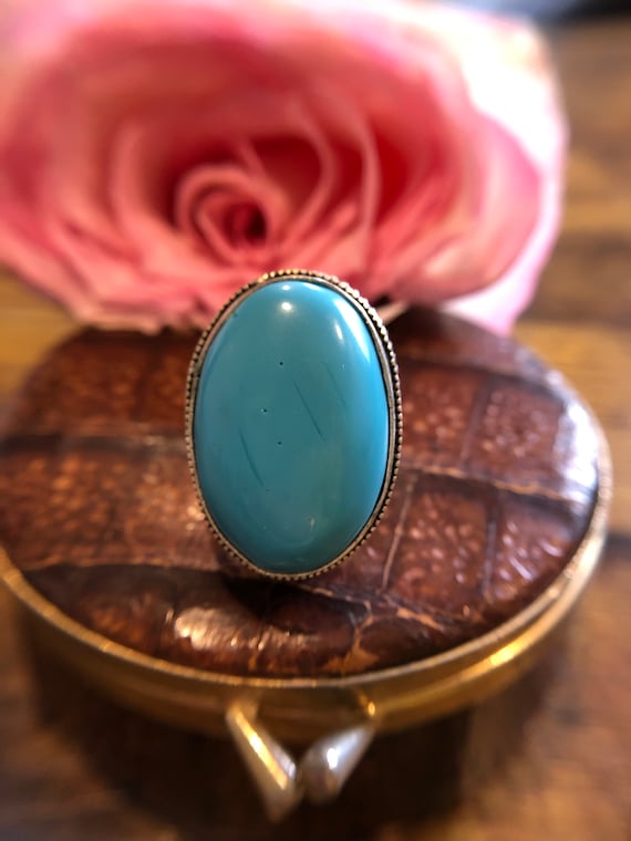 Sterling Silver Turquoise Gemstone Ring