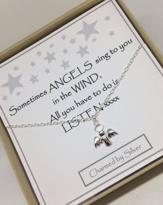 Perfect Jewelry Gift Sterling Silver Angel Charm