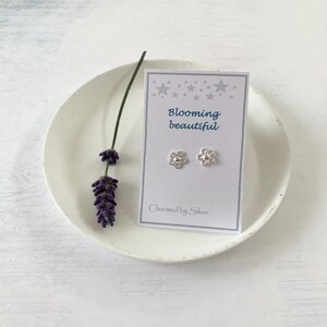 Sterling Silver Flower Earrings - Blooming beautiful