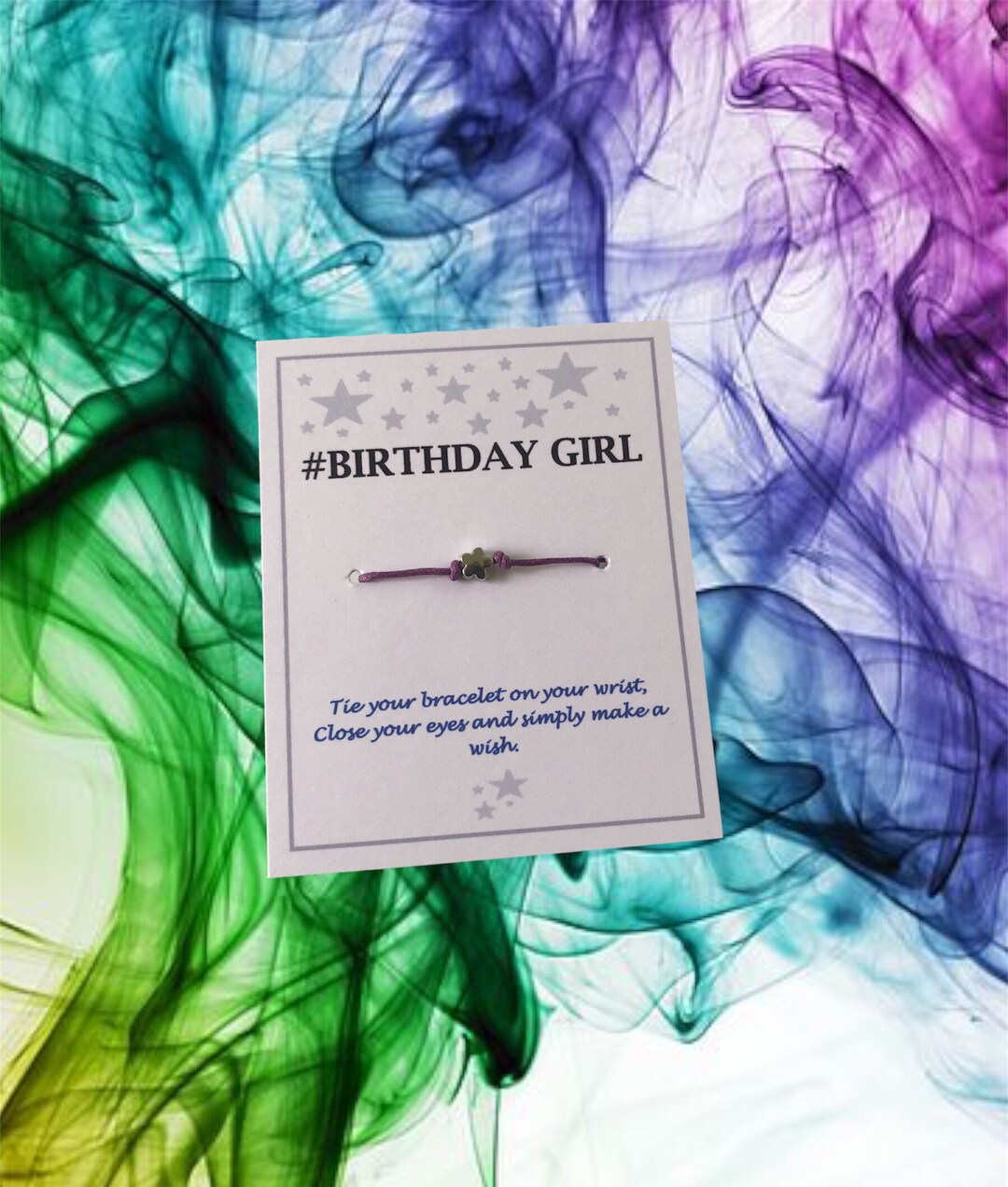 Hashtag Birthday Girl Wish Butterfly Bracelet - Etsy