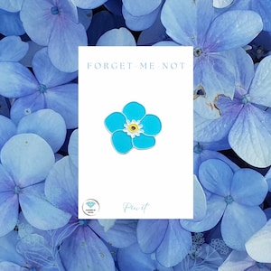 Gorgeous Forgetmenot Enamel Pin Badge