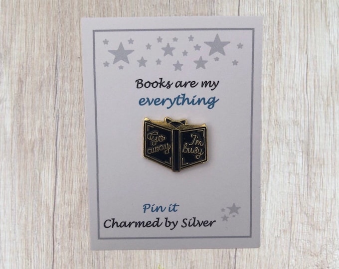 Book Enamel Pin Badge - Books are my everything x