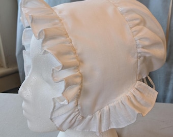 1750's Ruffled Cap (Linen)