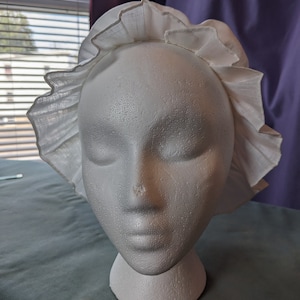 1770 - 1780 Pleated Cap (Linen)