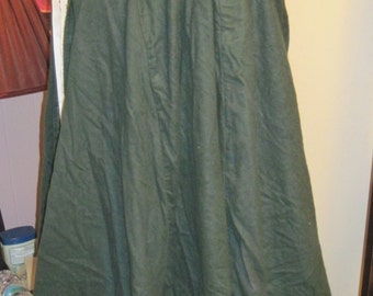 Hunter Green Flannel Cloak