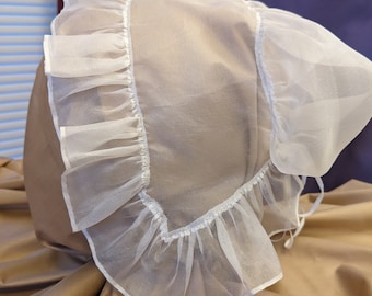 1750's Ruffled Cap (Silk Gauze)