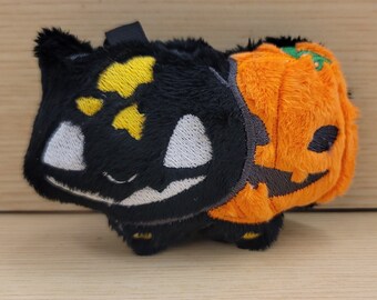 Spookachtige graspompoen Pal pluche sleutelhanger