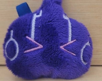 Electro slijm pluche sleutelhanger