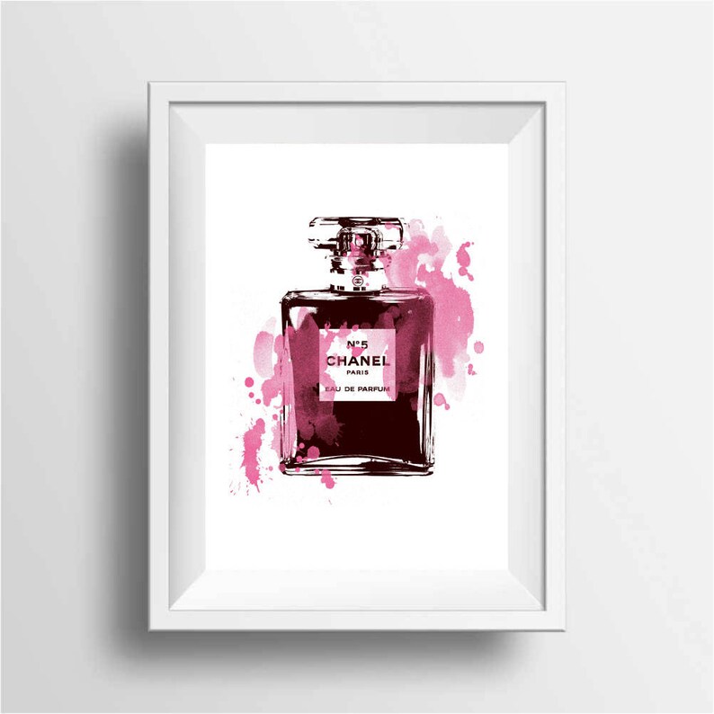 Fashion Illustration Poster Print Parfum Art Prints Etsy