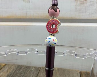 Time for Donuts Beaded Pen
