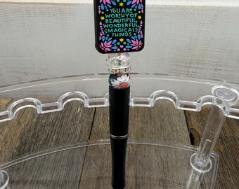 You are Worthy Beaded Pen