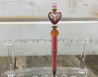 Pretty Kitty Beaded Pen