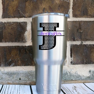 Yeti Custom Decal, Yeti Rambler, Custom Decal, Monogram Decal, Personalized Yeti, Custom Yeti Cup, Monogram Cup, Personalized Cup, RTIC