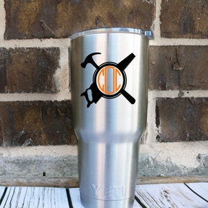 Yeti Custom Decal, Fathers Day, Tools, Guys, Yeti Rambler, Custom Decal, Monogram Decal, Personalized Yeti, Custom Yeti Cup, Monogram