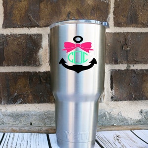 Yeti Custom Decal, Yeti Rambler, Custom Decal, Monogram Decal, Personalized Yeti, Custom Yeti Cup, Monogram Cup, Personalized Cup, RTIC