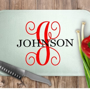 Glass Cutting Board, Personalized Cutting Board, Kitchen, Gifts For Her, Gifts For Him, Housewarming Gift, Wedding Gift