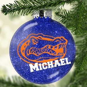 Personalized Ornament, Florida Gators Ornament, UF, Florida Gators, Gifts For Him, Gifts For Her