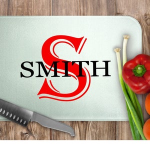 Glass Cutting Board, Personalized Cutting Board, Kitchen, Gifts For Her, Gifts For Him, Housewarming Gift, Wedding Gift