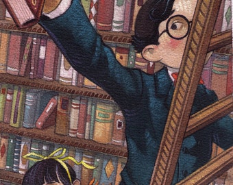 Baudelaires in Library
