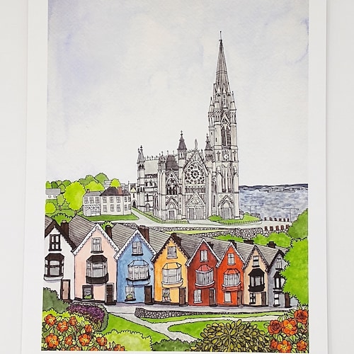 Cork Ireland Map Cork Print Cork Ireland Poster Cork Wall Etsy