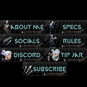 Jett Valorant Twitch Panels - Transparent