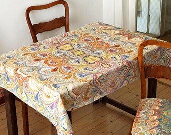 ART DECO TABLECLOTH organic cotton, Picnic Blanket, Beach Towel