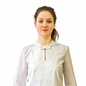 SAILOR BLOUSE with sailor collar in various fabrics