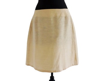 WOMEN MIDI SKIRT hemp + silk