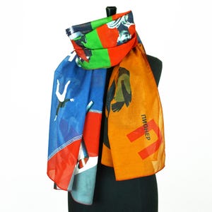 COLOR SCARVES Soviet-Union posters from 1920s, yellow red blue green