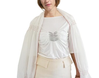 LONG SKIRT with POCKETS in white and black