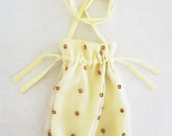 Beads-Pouch silk, lace, embroidered, wedding, bride bag