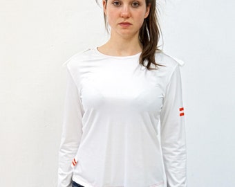 T-SHIRT No. 1 with epaulettes + screen print in various colors