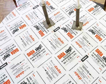 DADAISM TABLE LINEN tablecloth, table runner organic cotton