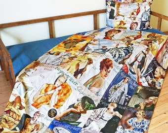 ART DECO pillow case and duvet cover from organic cotton