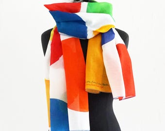 DOTS SCARVES cotton and silk