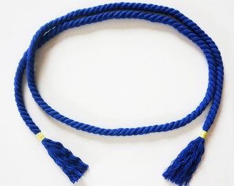 ROPE BELT with color wrapped tassels in various colors