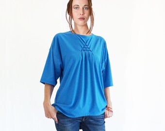 LANGES SHIRT mit und ohne Smock in vielen Farben, halber Ärmel