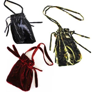 LITTLE VELVET BAG from silk velvet or cotton velvet iridescent