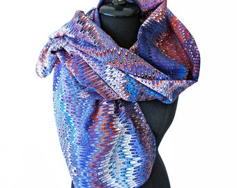 ART-DÉCO SCARF Silk and Cotton