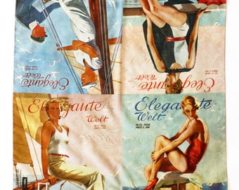 ART-DÉCO SCARVES cotton + silk
