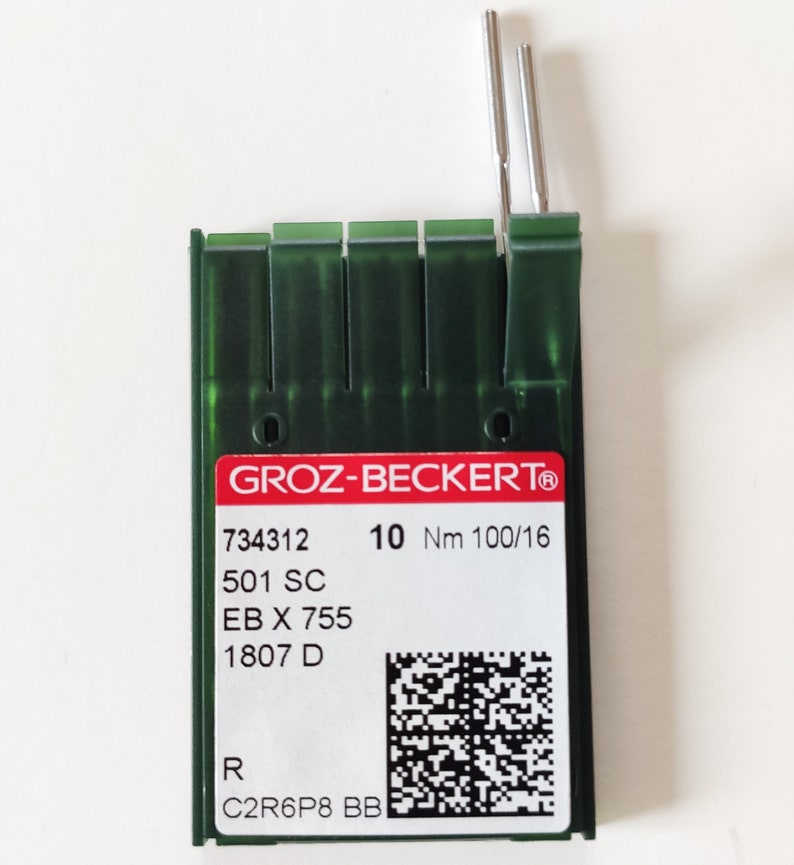 Groz-Beckert sewing machine needles, Round bottom flask, needle system 501 SC/1807 D/755 needle size 100/16 industrial-sewing-machine image 6