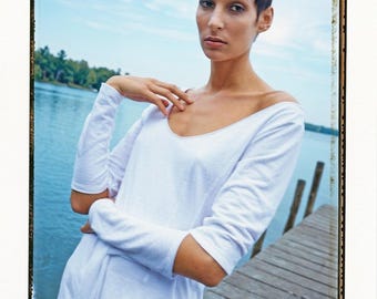 SHORT JERSEY DRESS with belt and sleeve openings